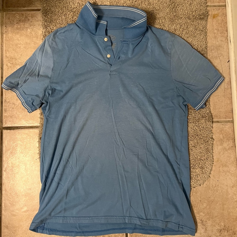 St johns bay blue vintage polo